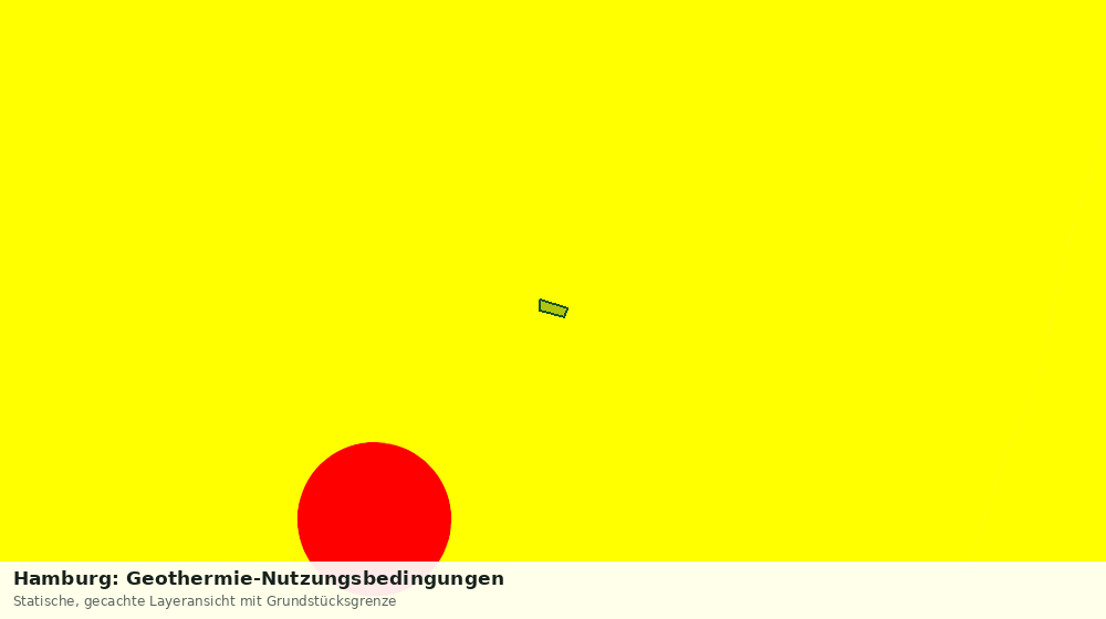 Statische Kartenansicht: Hamburg: Geothermie-Nutzungsbedingungen