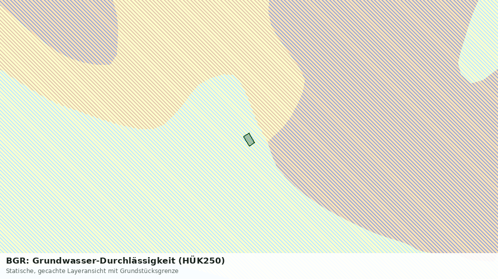Statische Kartenansicht: BGR: Grundwasser-Durchlässigkeit (HÜK250)