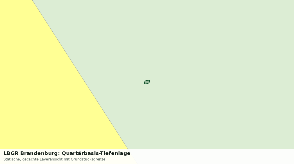Statische Kartenansicht: LBGR Brandenburg: Quartärbasis-Tiefenlage