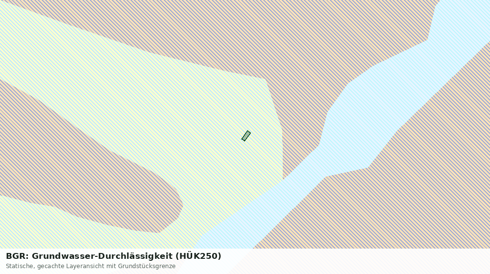 Statische Kartenansicht: BGR: Grundwasser-Durchlässigkeit (HÜK250)