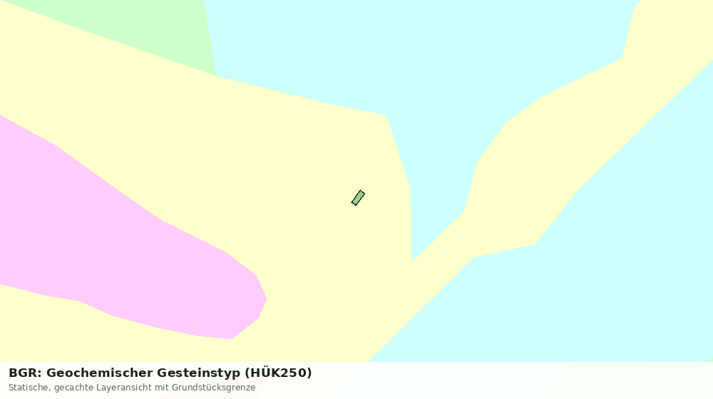 Statische Kartenansicht: BGR: Geochemischer Gesteinstyp (HÜK250)