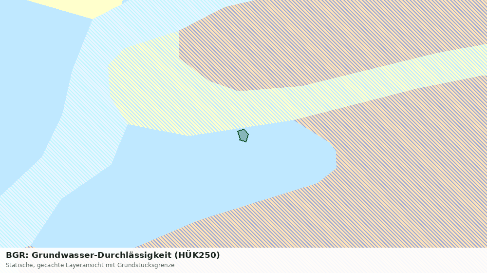 Statische Kartenansicht: BGR: Grundwasser-Durchlässigkeit (HÜK250)