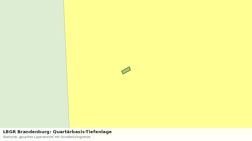 Statische Kartenansicht: LBGR Brandenburg: Quartärbasis-Tiefenlage