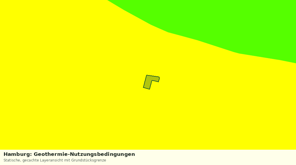 Statische Kartenansicht: Hamburg: Geothermie-Nutzungsbedingungen