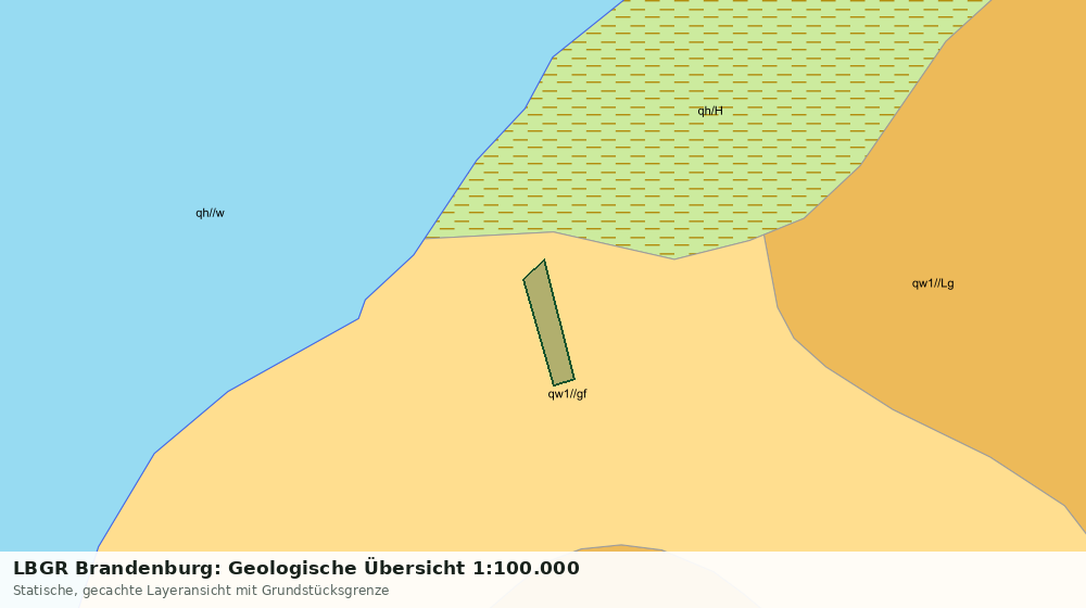 Statische Kartenansicht: LBGR Brandenburg: Geologische Übersicht 1:100.000