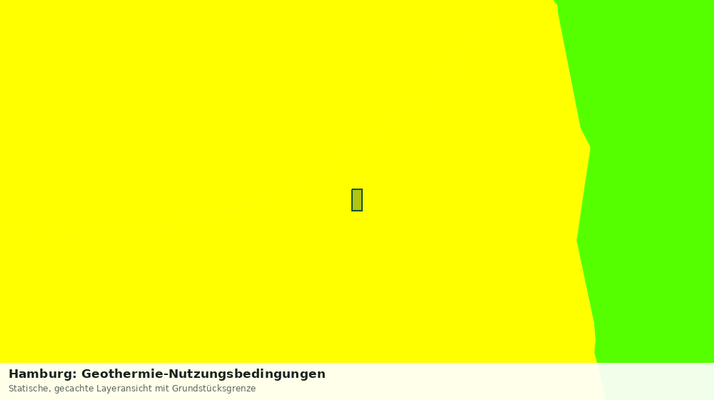Statische Kartenansicht: Hamburg: Geothermie-Nutzungsbedingungen