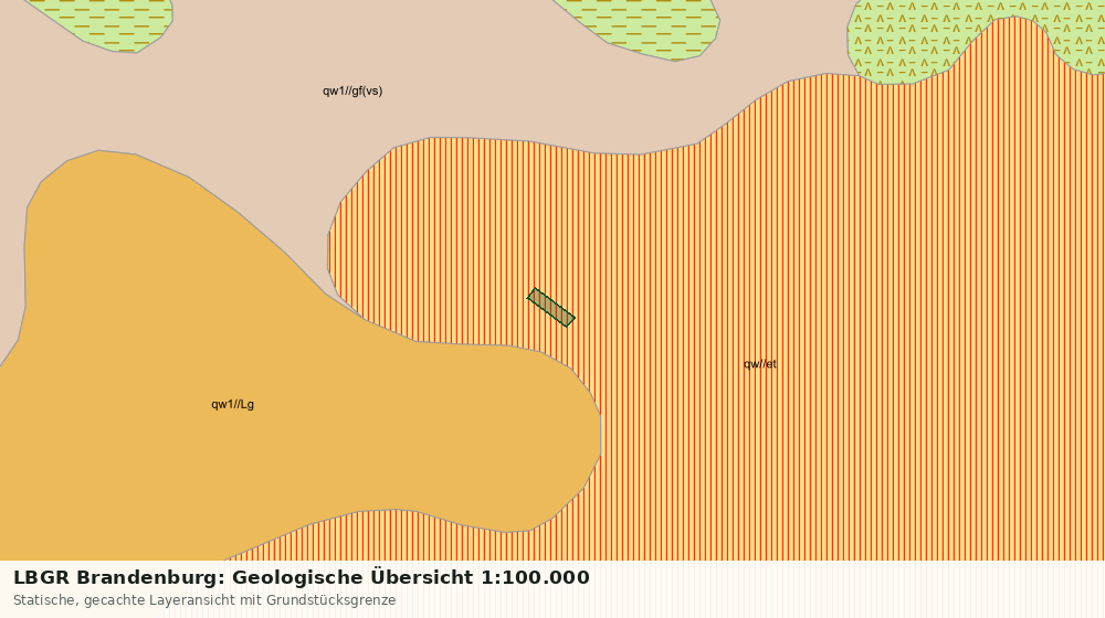 Statische Kartenansicht: LBGR Brandenburg: Geologische Übersicht 1:100.000