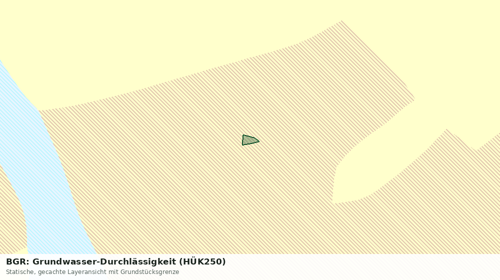Statische Kartenansicht: BGR: Grundwasser-Durchlässigkeit (HÜK250)