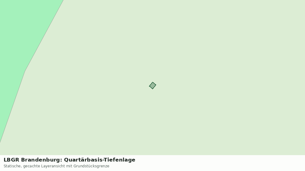 Statische Kartenansicht: LBGR Brandenburg: Quartärbasis-Tiefenlage
