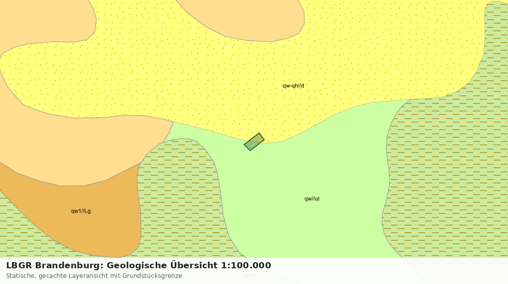 Statische Kartenansicht: LBGR Brandenburg: Geologische Übersicht 1:100.000