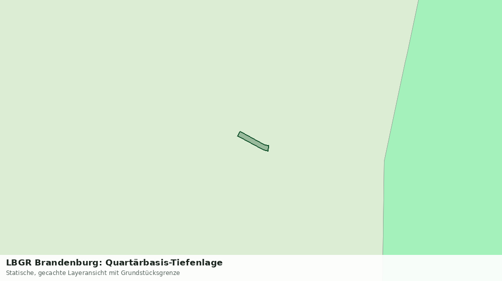 Statische Kartenansicht: LBGR Brandenburg: Quartärbasis-Tiefenlage