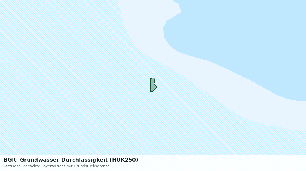 Statische Kartenansicht: BGR: Grundwasser-Durchlässigkeit (HÜK250)