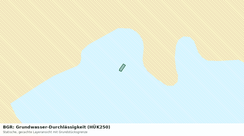 Statische Kartenansicht: BGR: Grundwasser-Durchlässigkeit (HÜK250)