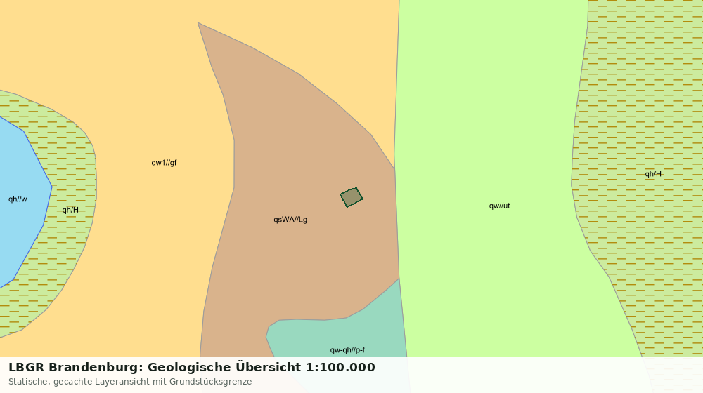 Statische Kartenansicht: LBGR Brandenburg: Geologische Übersicht 1:100.000