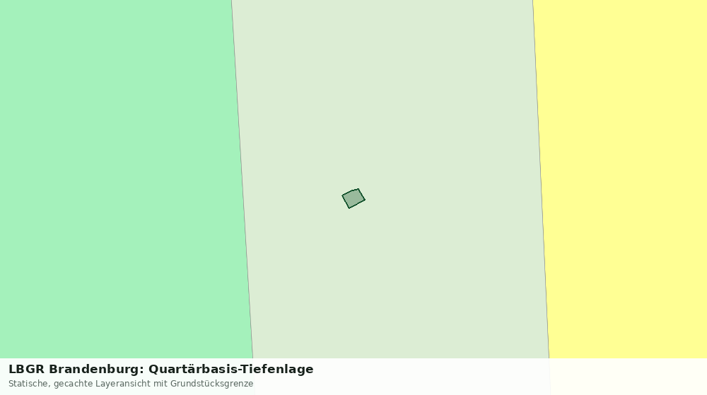 Statische Kartenansicht: LBGR Brandenburg: Quartärbasis-Tiefenlage