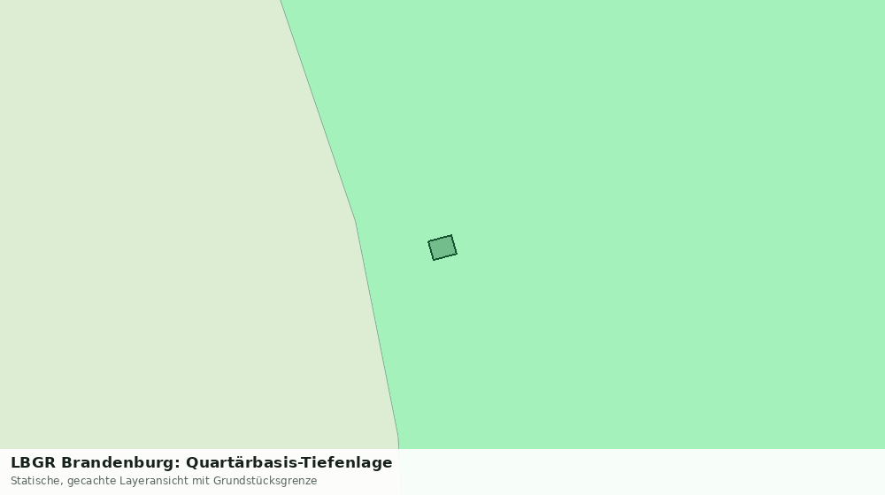 Statische Kartenansicht: LBGR Brandenburg: Quartärbasis-Tiefenlage