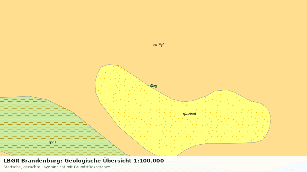 Statische Kartenansicht: LBGR Brandenburg: Geologische Übersicht 1:100.000