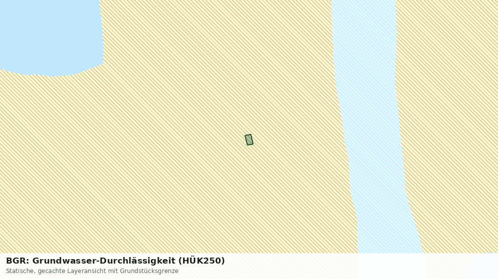 Statische Kartenansicht: BGR: Grundwasser-Durchlässigkeit (HÜK250)