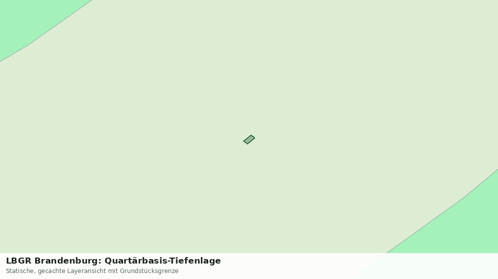 Statische Kartenansicht: LBGR Brandenburg: Quartärbasis-Tiefenlage