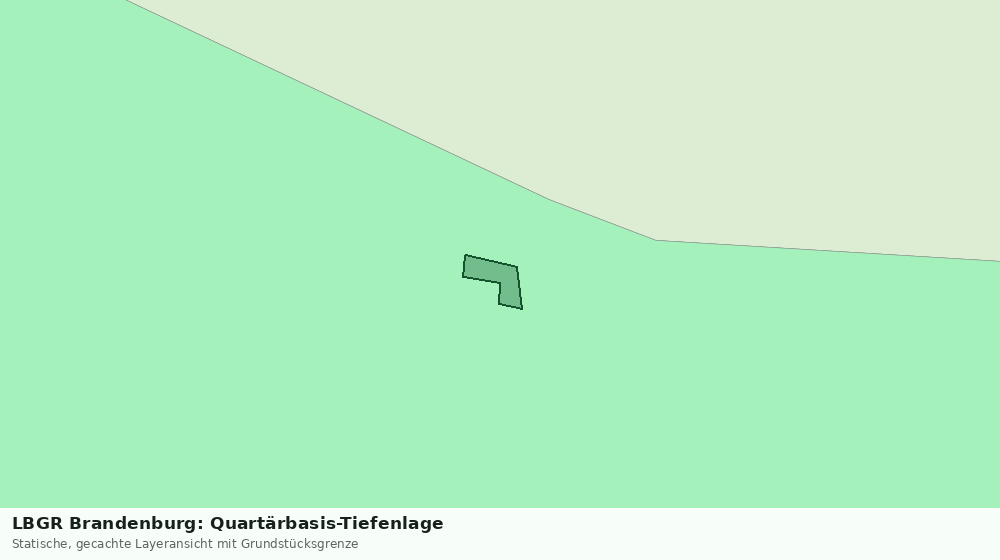 Statische Kartenansicht: LBGR Brandenburg: Quartärbasis-Tiefenlage