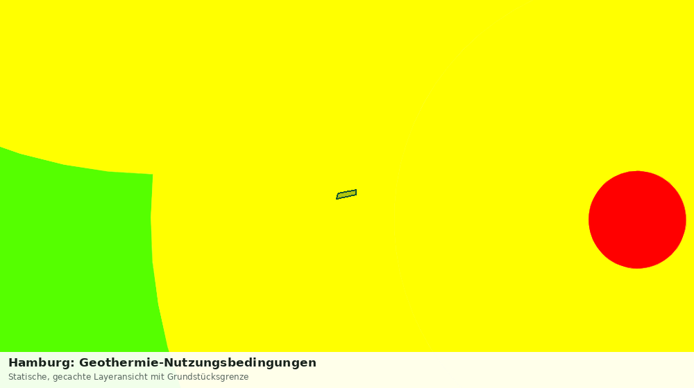 Statische Kartenansicht: Hamburg: Geothermie-Nutzungsbedingungen