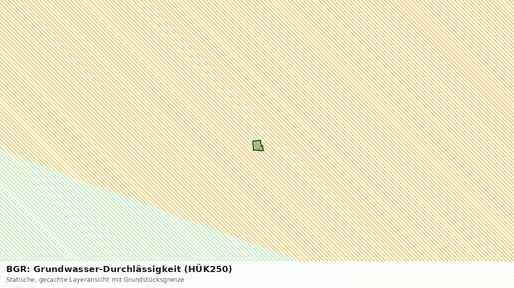 Statische Kartenansicht: BGR: Grundwasser-Durchlässigkeit (HÜK250)
