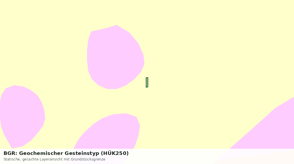 Statische Kartenansicht: BGR: Geochemischer Gesteinstyp (HÜK250)