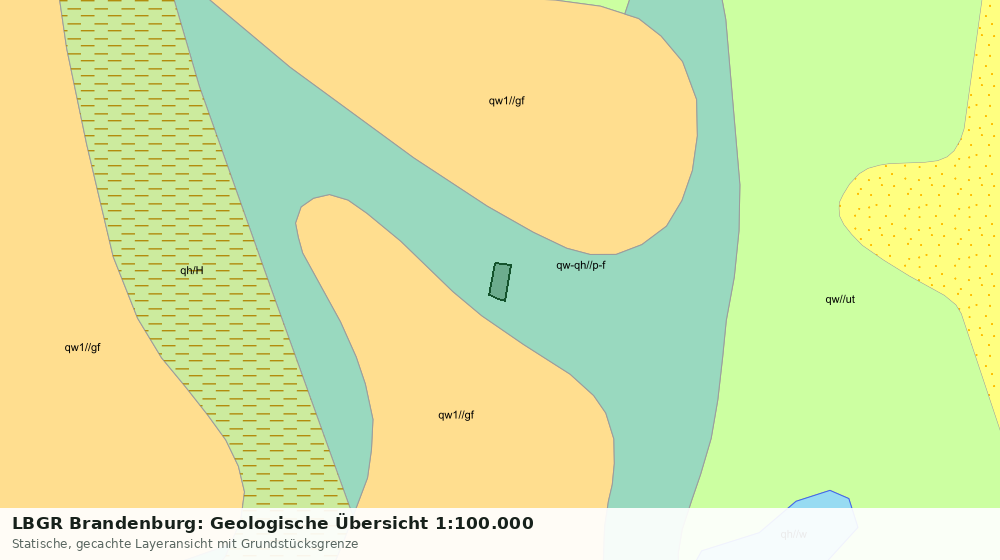 Statische Kartenansicht: LBGR Brandenburg: Geologische Übersicht 1:100.000