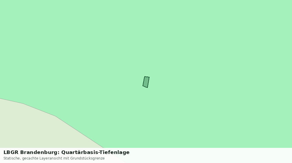 Statische Kartenansicht: LBGR Brandenburg: Quartärbasis-Tiefenlage