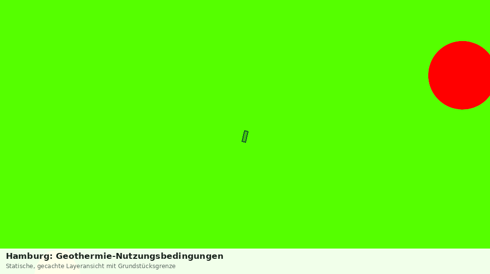 Statische Kartenansicht: Hamburg: Geothermie-Nutzungsbedingungen