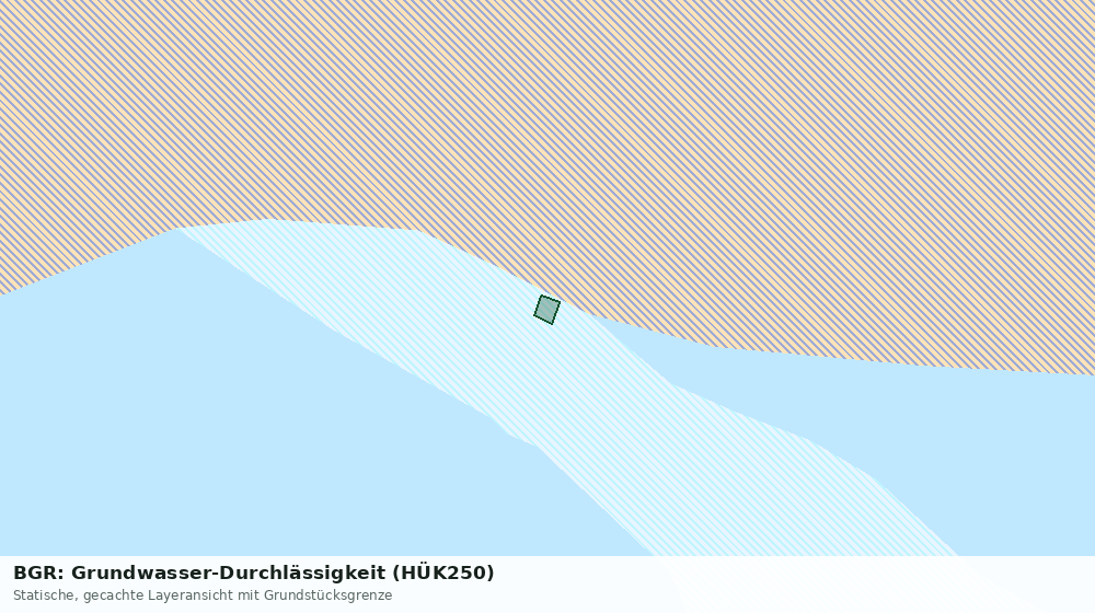 Statische Kartenansicht: BGR: Grundwasser-Durchlässigkeit (HÜK250)