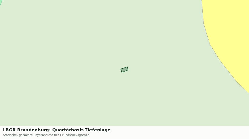 Statische Kartenansicht: LBGR Brandenburg: Quartärbasis-Tiefenlage