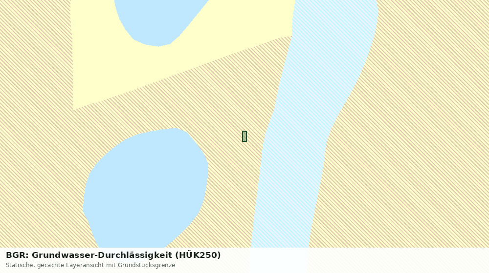 Statische Kartenansicht: BGR: Grundwasser-Durchlässigkeit (HÜK250)