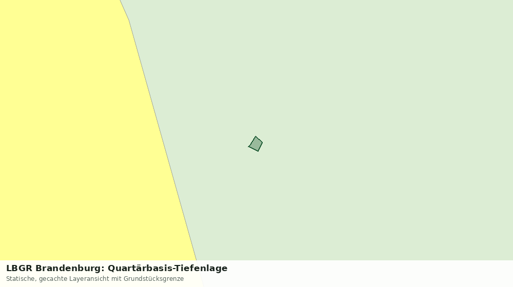 Statische Kartenansicht: LBGR Brandenburg: Quartärbasis-Tiefenlage