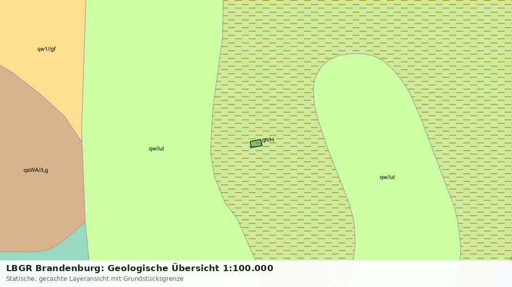 Statische Kartenansicht: LBGR Brandenburg: Geologische Übersicht 1:100.000
