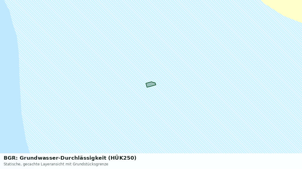 Statische Kartenansicht: BGR: Grundwasser-Durchlässigkeit (HÜK250)