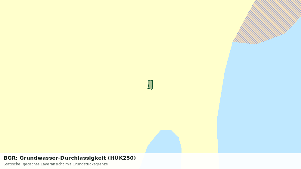 Statische Kartenansicht: BGR: Grundwasser-Durchlässigkeit (HÜK250)