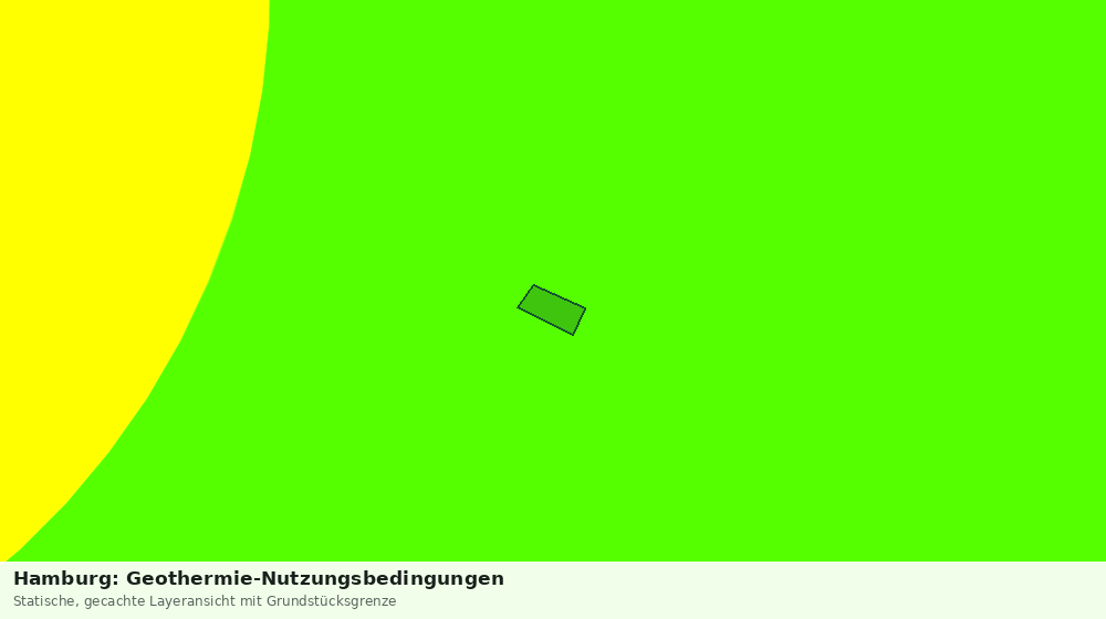 Statische Kartenansicht: Hamburg: Geothermie-Nutzungsbedingungen