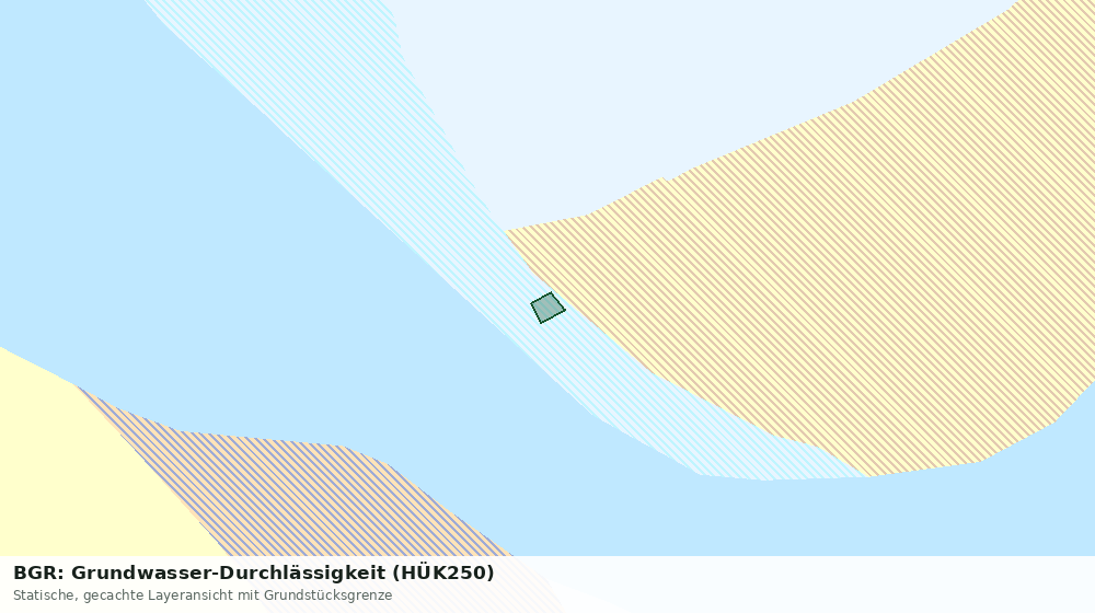 Statische Kartenansicht: BGR: Grundwasser-Durchlässigkeit (HÜK250)