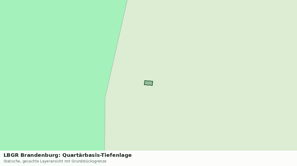 Statische Kartenansicht: LBGR Brandenburg: Quartärbasis-Tiefenlage