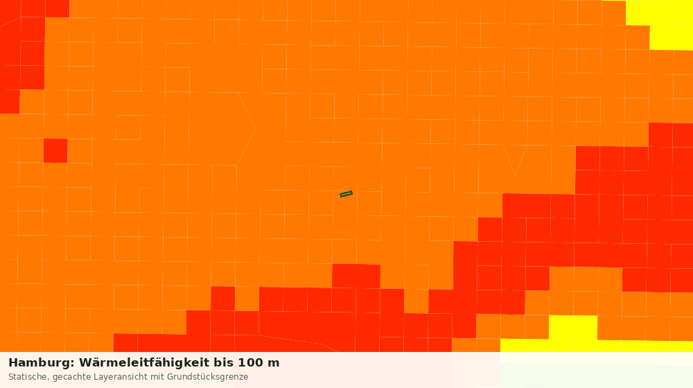 Statische Kartenansicht: Hamburg: Wärmeleitfähigkeit bis 100 m