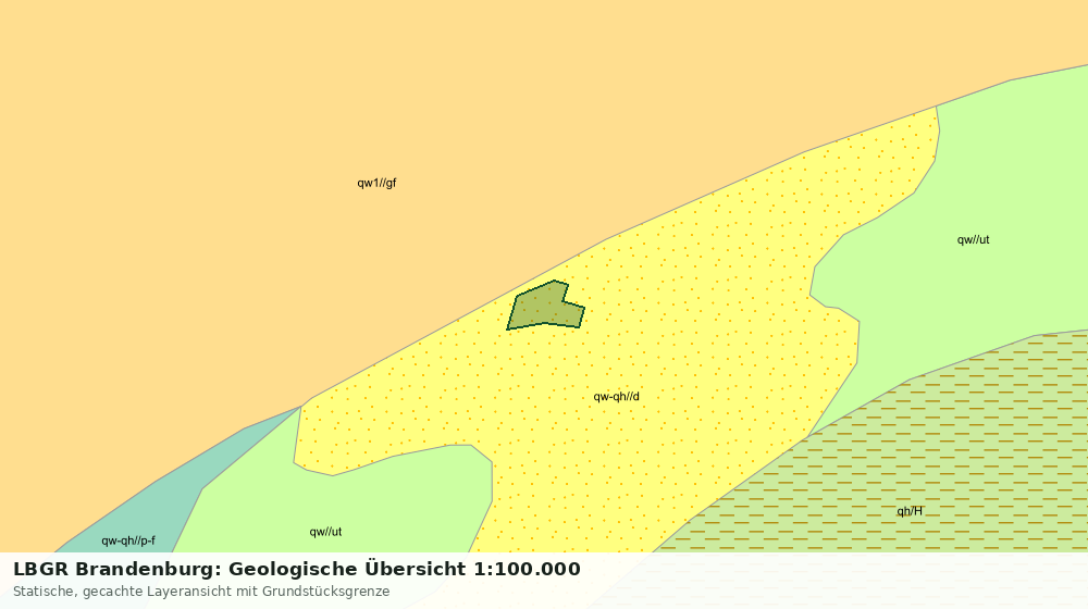 Statische Kartenansicht: LBGR Brandenburg: Geologische Übersicht 1:100.000