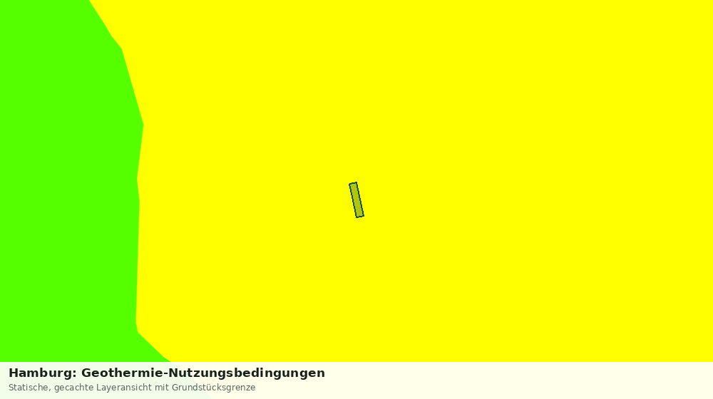 Statische Kartenansicht: Hamburg: Geothermie-Nutzungsbedingungen