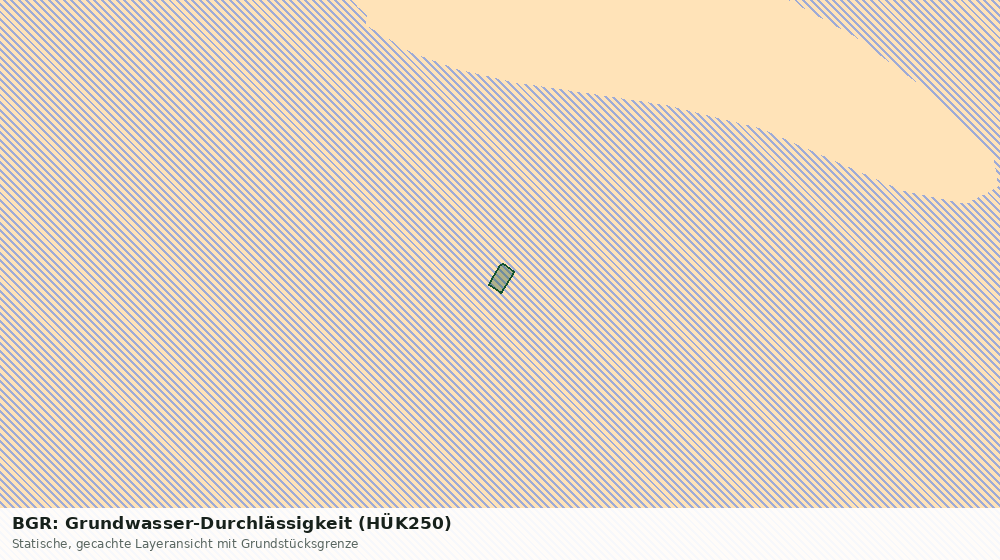 Statische Kartenansicht: BGR: Grundwasser-Durchlässigkeit (HÜK250)