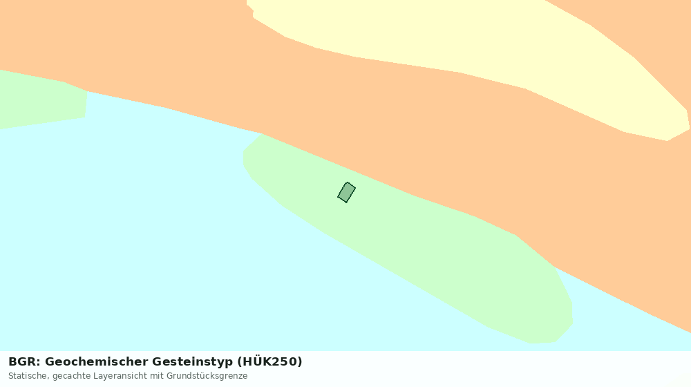Statische Kartenansicht: BGR: Geochemischer Gesteinstyp (HÜK250)