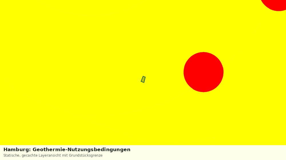Statische Kartenansicht: Hamburg: Geothermie-Nutzungsbedingungen
