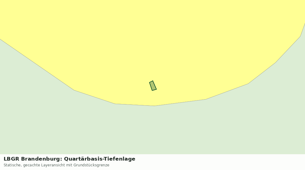 Statische Kartenansicht: LBGR Brandenburg: Quartärbasis-Tiefenlage