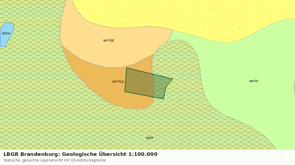 Statische Kartenansicht: LBGR Brandenburg: Geologische Übersicht 1:100.000