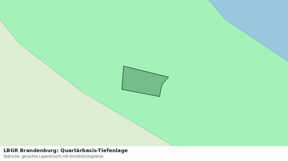 Statische Kartenansicht: LBGR Brandenburg: Quartärbasis-Tiefenlage