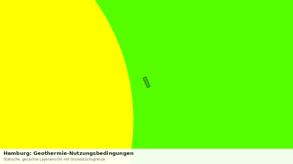 Statische Kartenansicht: Hamburg: Geothermie-Nutzungsbedingungen